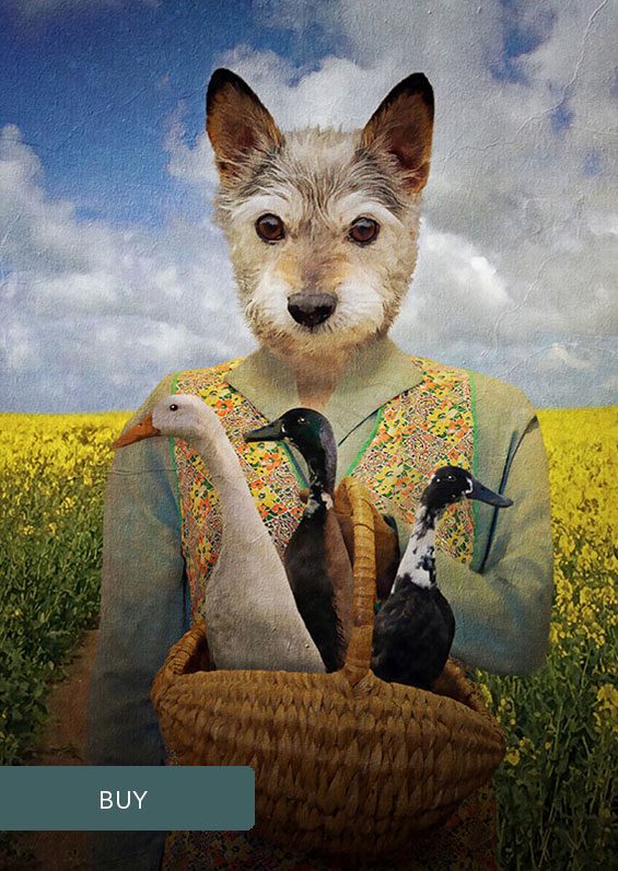 Farmer Custom Personalised Renaissance Pet Dog Portraits On Canvas