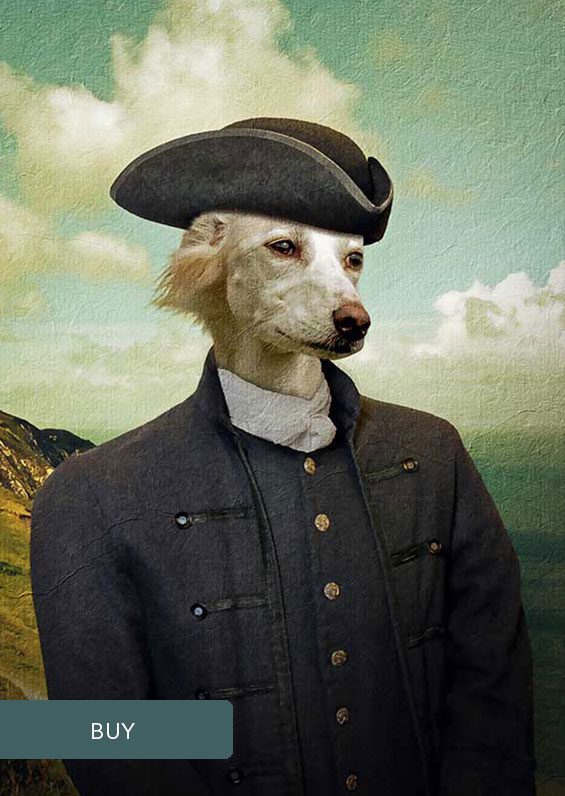 Poldark Custom Personalised Renaissance Pet Dog Portraits On Canvas