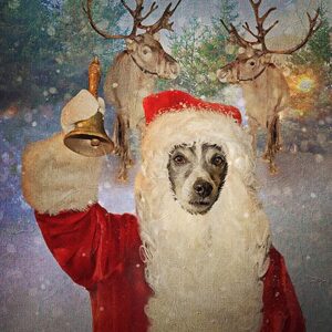 Santa Paws Custom Pet Dog Canvas