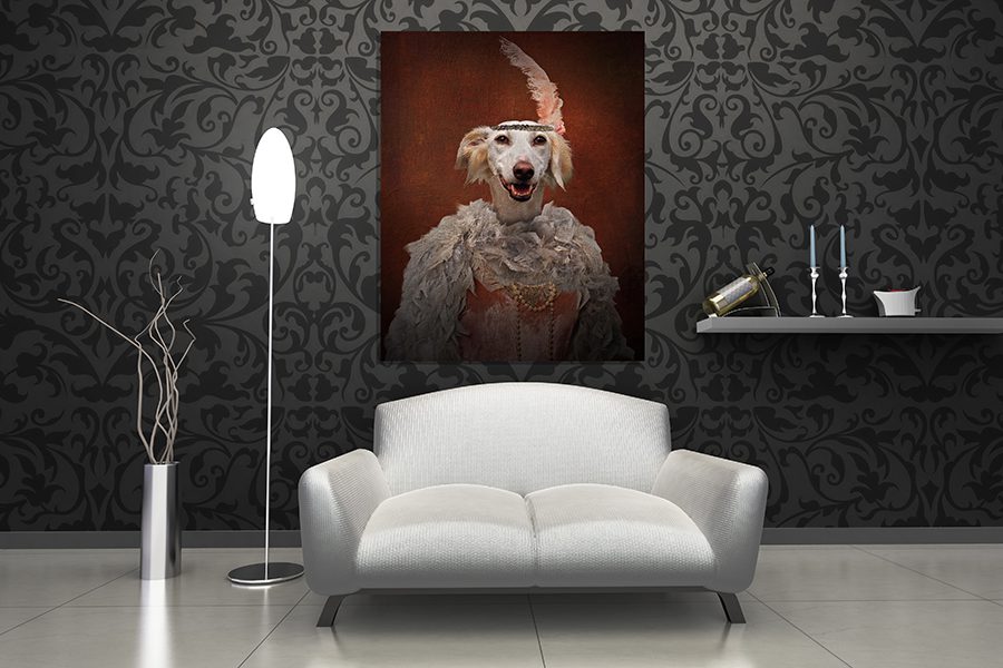 HD Metal Prints Pet Dog Art Indoors