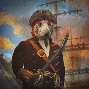 Pirate Custom Pet Dog Canvas