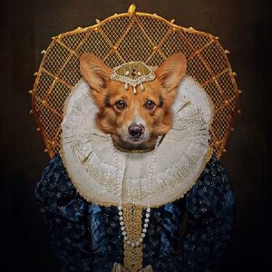 Queen Elizabeth I Custom Pet Dog Canvas