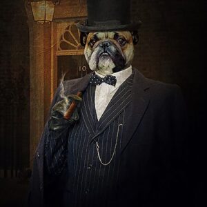 Winston Churchill Custom Pet Dog Canvas